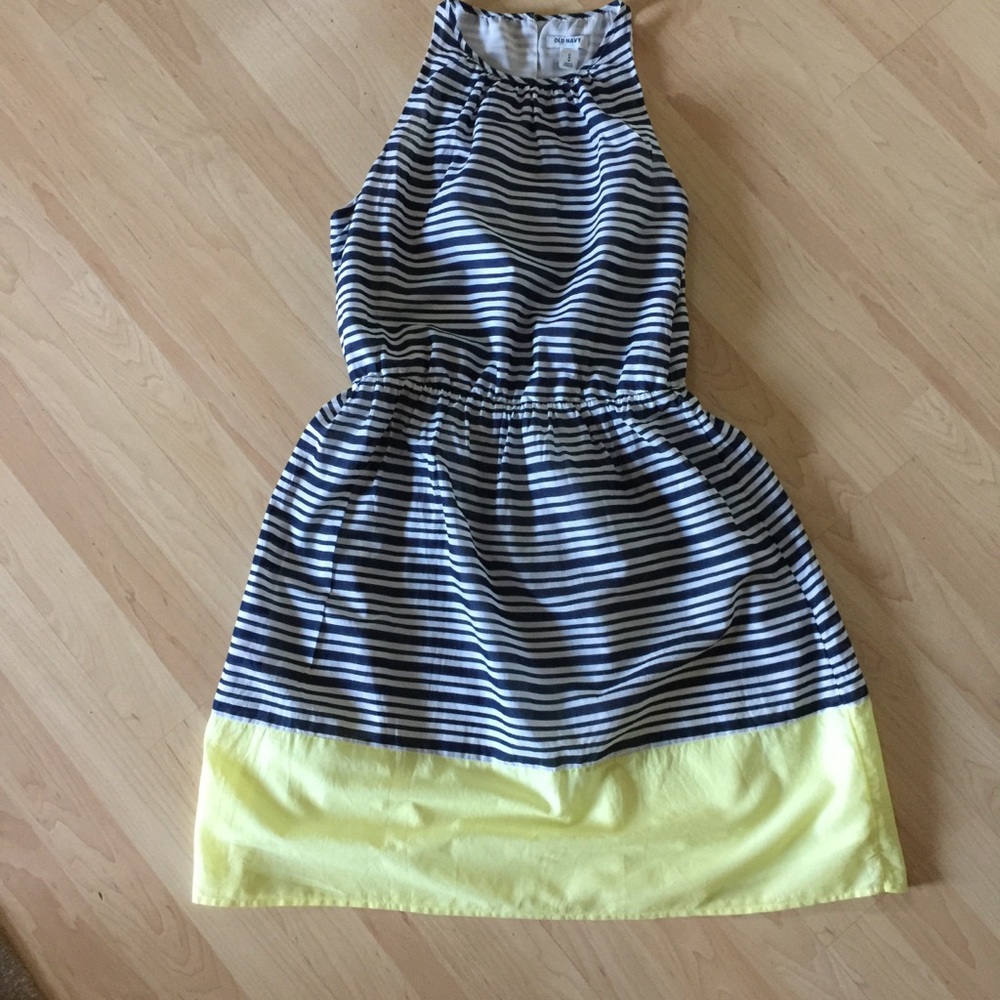 Old Navy sleeveless cotton striped dress Medium